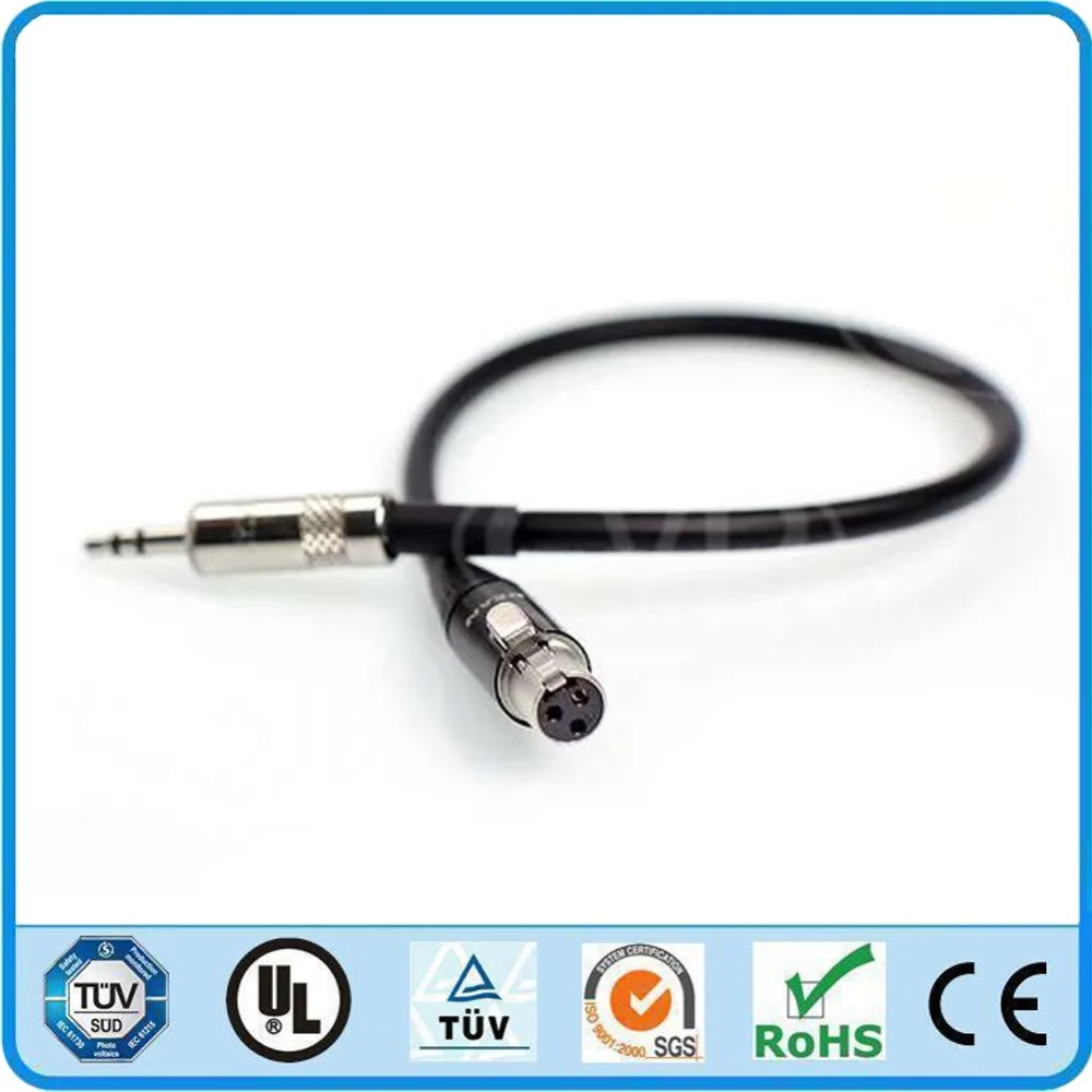 

XL-3 Audio Mixer Cable 3 pin Mini XLR to 3.5mm jack for Sound Devices MixPre/MP-2 Tape Output to a 442 302 552 Mix Input