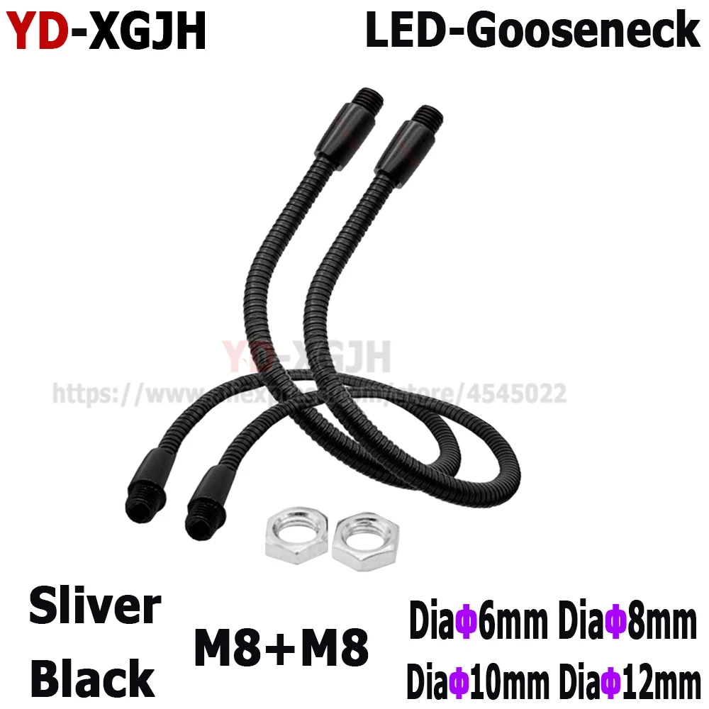 Lâmpada LED Suporte Flexível Gooseneck, Mangueira Universal,