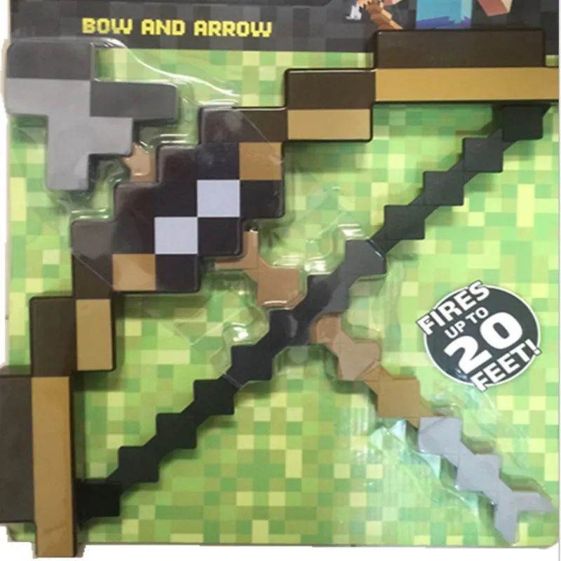 

New 18 years my world children's toy bow and arrow game with weapon props PVC plastic bow