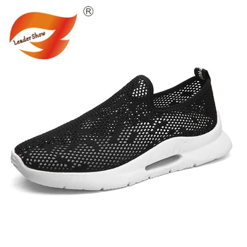 

Leader Show Loafer Shoes Breathable Men Shoes Slip-on Casual Shoes Fashion Flats Handmade Lightweight Male Footwear Nurse Shoes