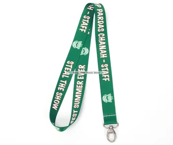 

Cheap heat transfer Polyester Printing green Badge Lanyard for Keys ID Holders Mobile Phone Neck Straps