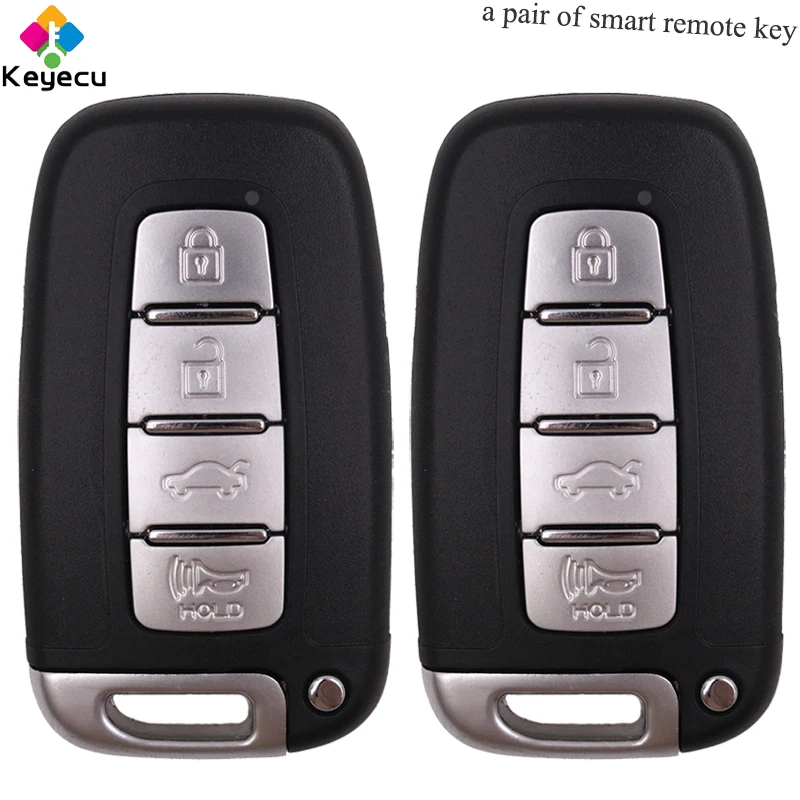 Сменная пара KEYECU Smart Remote Key-4 кнопки и 433 МГц ID46 чип правая/левая/TOY48 Blade-FOB для Hyundai I30