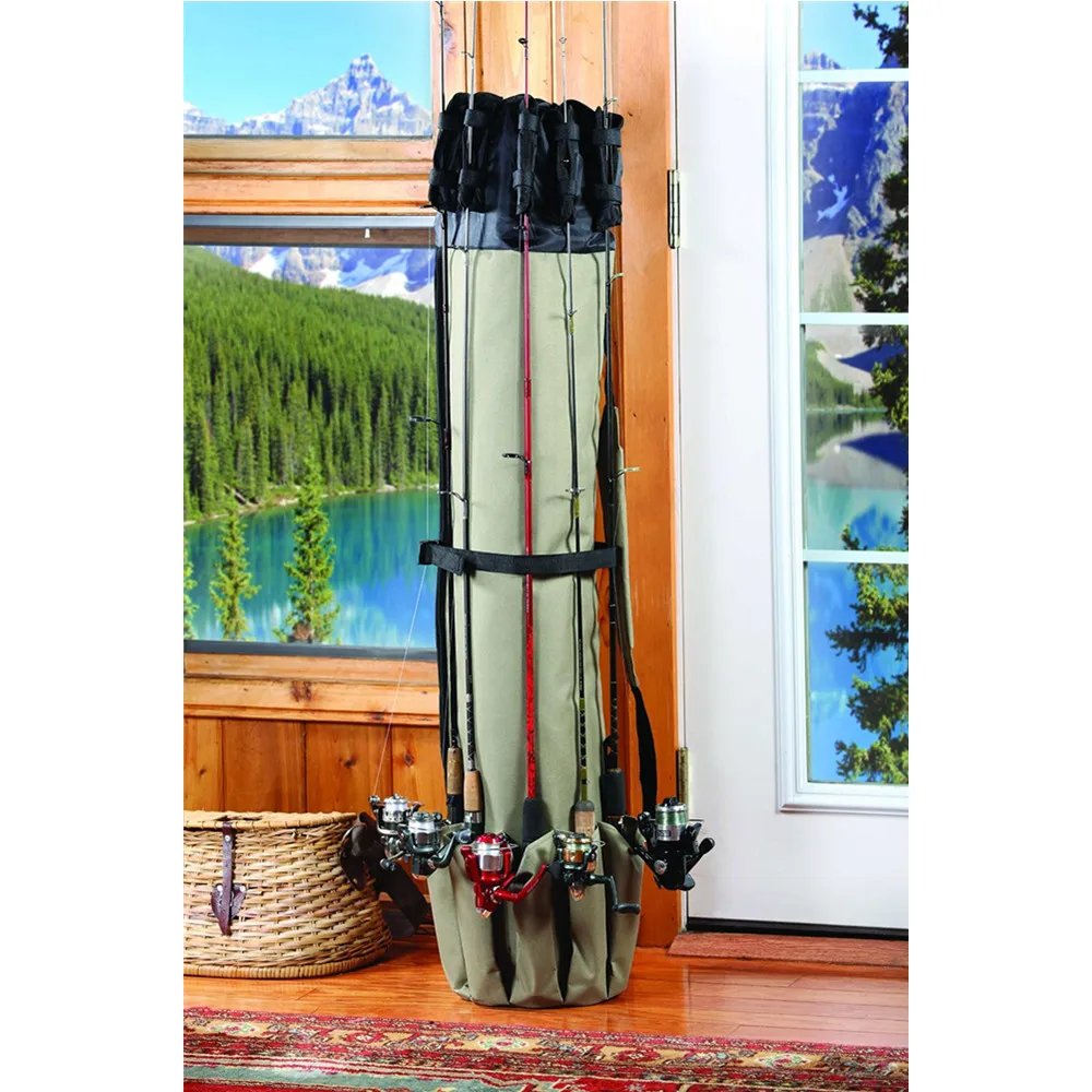Fishing Hunting Travel Rod and Reel Organizer Pole Tools Travel Carry