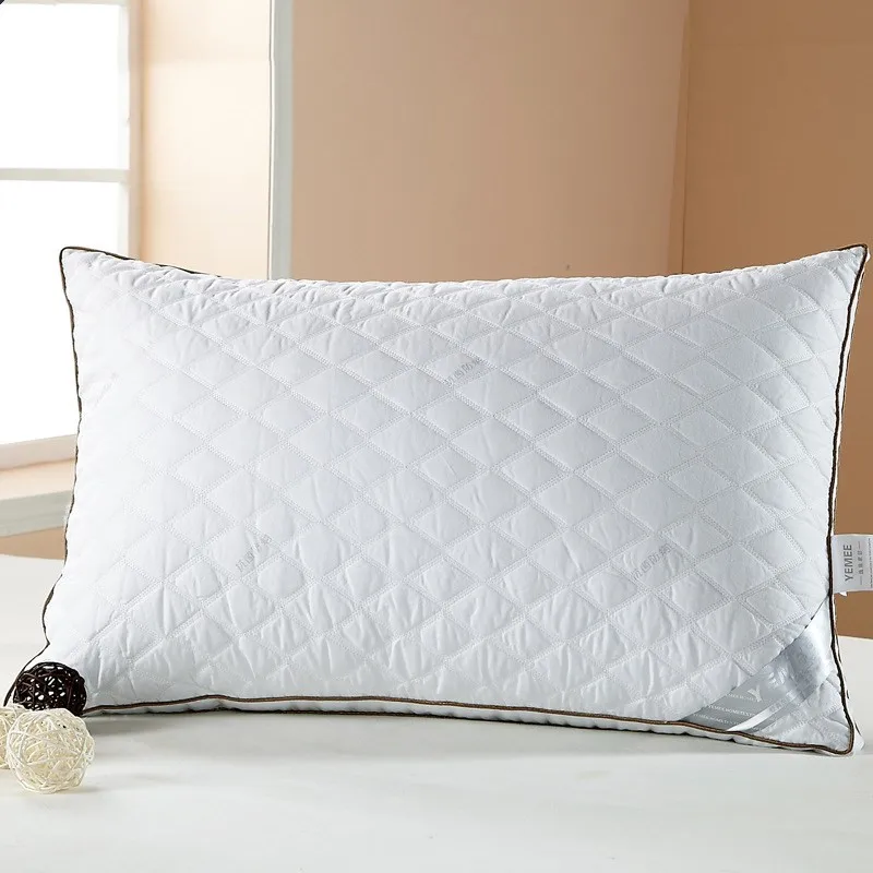 Soft Cotton Velvet Pillows Neck Support Guard Sleep Throw Pillows Home Textiles White Soybean