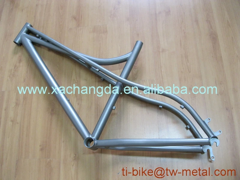 Top Titanium Cruiser Bike Frame Hot Sale Titanium Newsboy Bicycle Frames with Sand blasting Finished XACD Ti Bike Frames 1