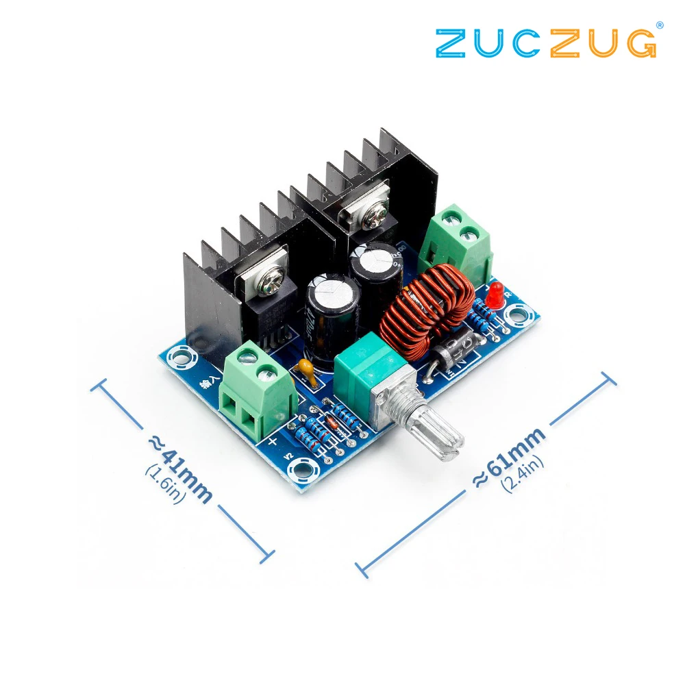 

XH-M401 DC-DC Step Down Buck Converter Power Supply Module XL4016E1 PWM Adjustable 4-40V To 1.25-36V Step Down Board 8A 200W