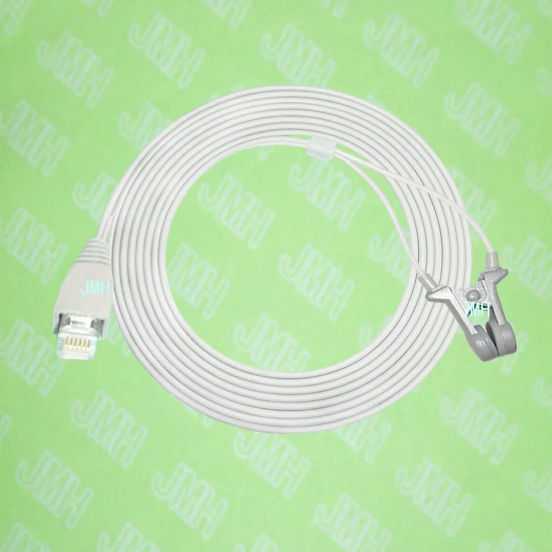 Compatible with RJ12-6P6C Placo Oximeter monitor the Adult ear clip spo2 sensor. |