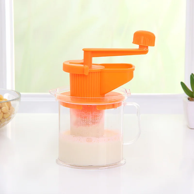 Household plastic mini small manual hand soy milk machine baby baby