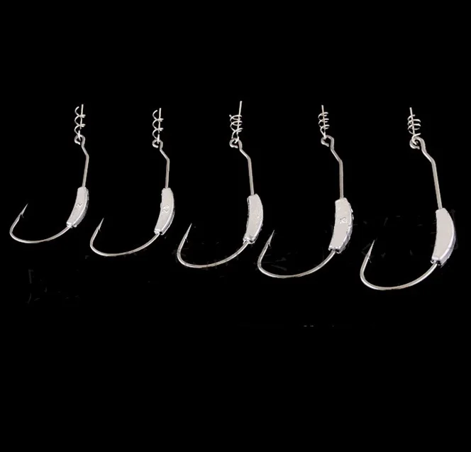 Large size ocean boat fishing hooks with lead on its body more