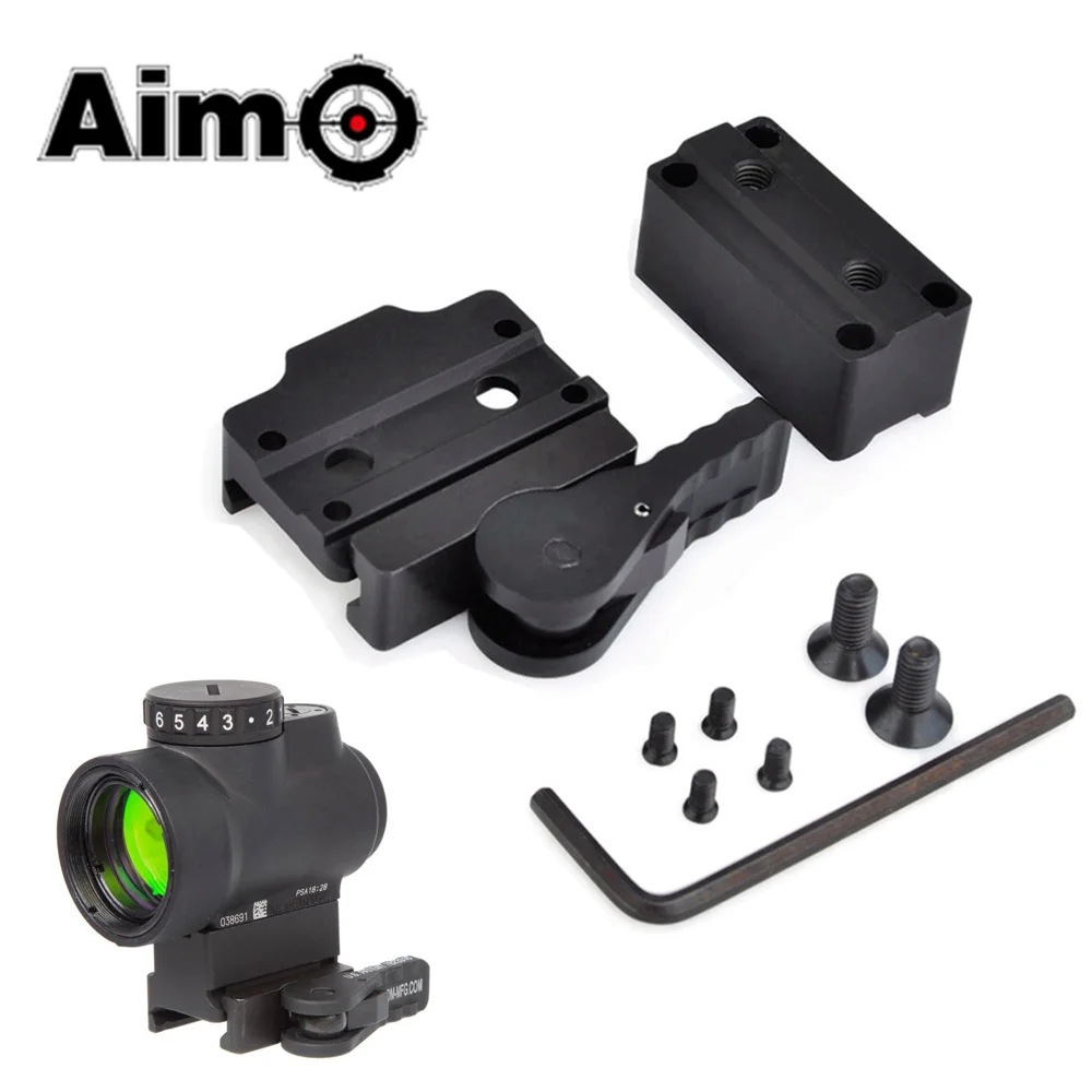 Aim-O AD QD низкий и высокий/стояк с ЧПУ высоты для Trijicon MRO Red Dot(черный) AD-MRO-10 AO1790 принадлежности для охоты