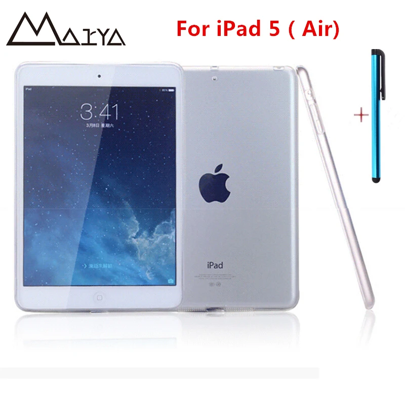 For ipad Air 1 Case Pro Slim Clear Silicone Protective Case TPU Water