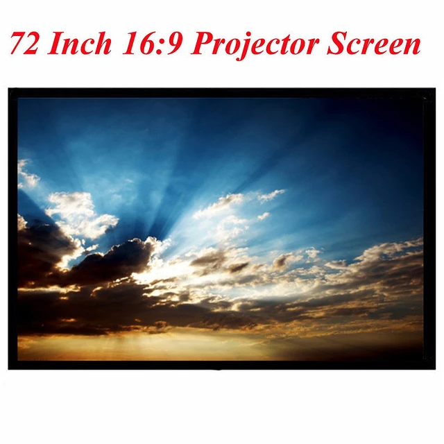 Best Price Portable Projector Accessory 72 Inch 16:9 PVC Fabric Matte Projection Screen 3D HD Wall Mounted LED Screen Canvas For Theater Best Price Portable Projector Accessory 72 Inch 16:9 PVC Fabric Matte Projection Screen 3D HD Wall Mounted LED Screen Canvas For Theater