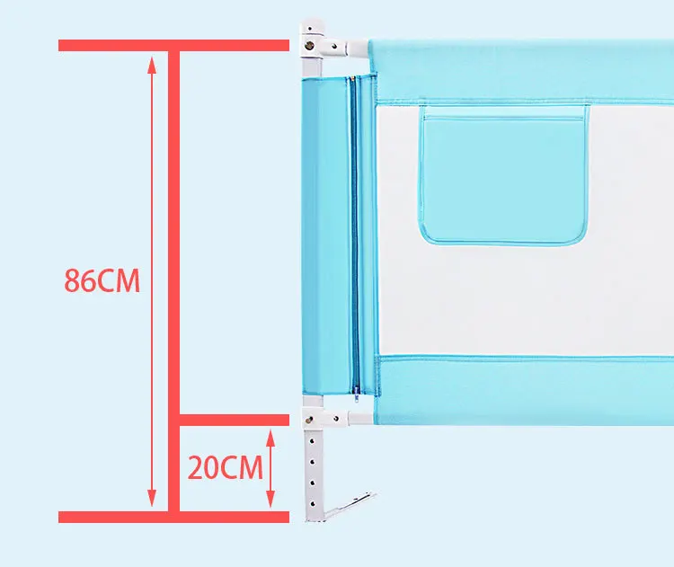 Детское ограждение для кровати, защита ребенка от кровати, вертикальное подтягивание, ударопрочная перегородка высотой 1,5-2 метра, 86 см