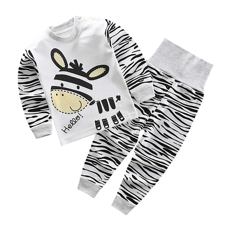 

Spring and Fall Infant Baby Boys Girls Clothes Sets Outfits Cotton Animal Sports Suit for Newborn Baby Boys Girls Pajamas Sets
