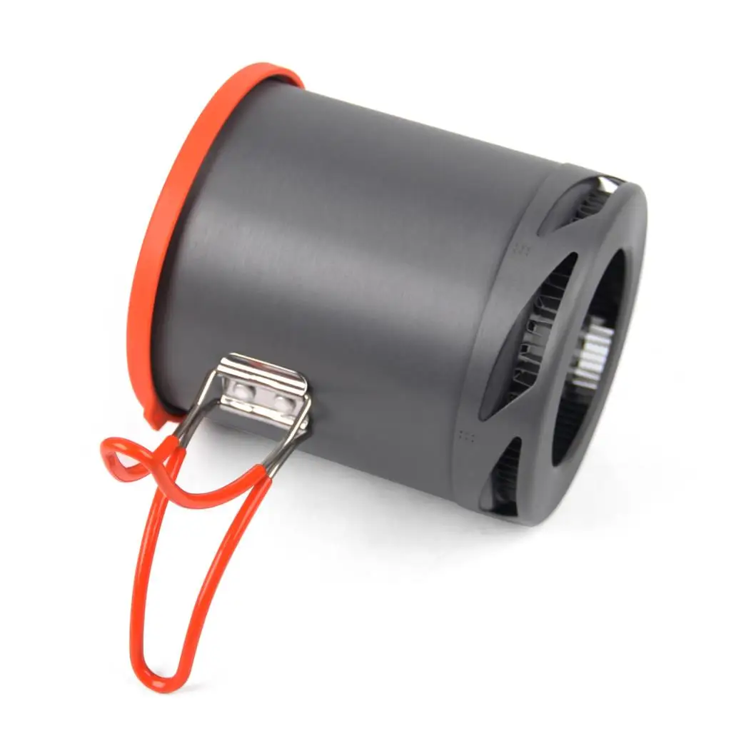 

Portable 1L Cooking System Outdoor Hiking Camping Stove Hiking Portable Picnic Cooking Heat Exchanger Pot With Foldable Handle#