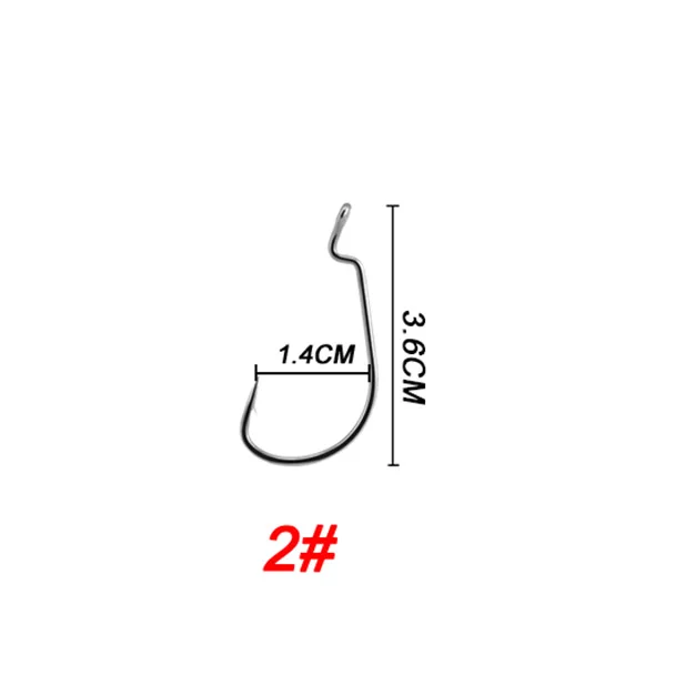50 шт. рыболовные крючки из углеродистой стали рукоятка джига большие крючки на окуня свинцовая головка джиг кривошипный колючий крючок для мягкой рыбалки приманка рыболовный крючок - Цвет: 2
