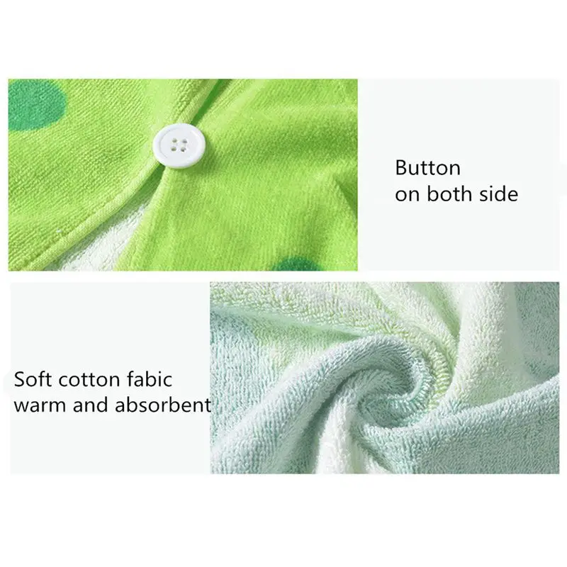 Children Bath Towel Robe Kids Hooded Beach Swimming Poncho Dinosaur Pattern(Green+White 55 Cm x 110 Cm