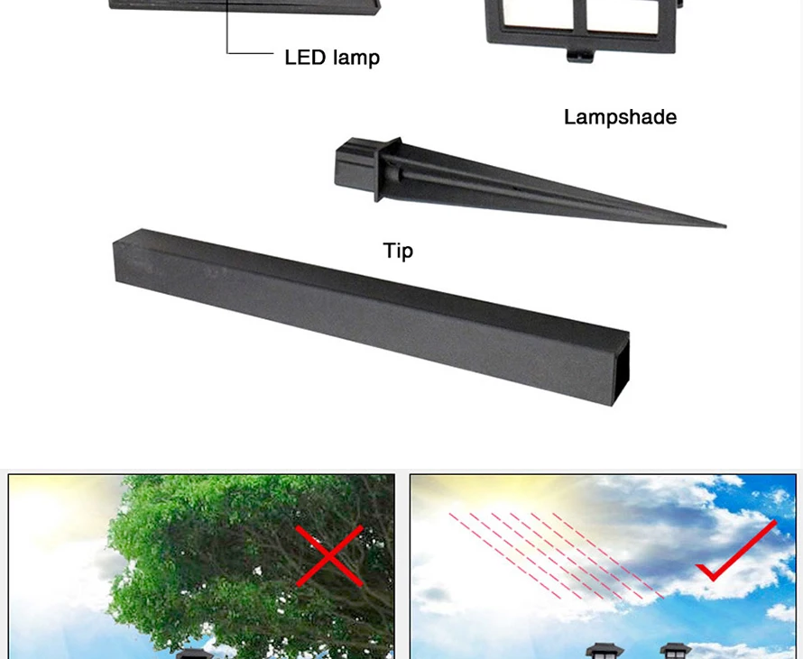 Energia da Bateria ao ar Livre à Prova Água para Landscape Solar Luz Caminho Lawn Lamp Auto d' Garden Path Quintal Luzes 8 Pcs Rgb Led 13 Lawn Lamp Auto Energia da bateria Ao