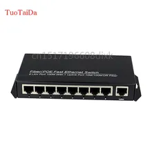 Инжектор poe 8-портовый коммутатор AP RJ45 Uplink/Свитч POE сети совместимых сетевые камеры и беспроводной AP Мощность IEEE 802.3af(15,4 Вт
