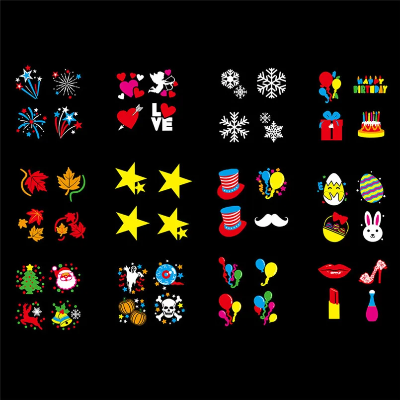 Garland Lights Outdoor Projector Snowflake Projector Christmas Halloween Projection Stage Light Luces De Navidad 35DC31