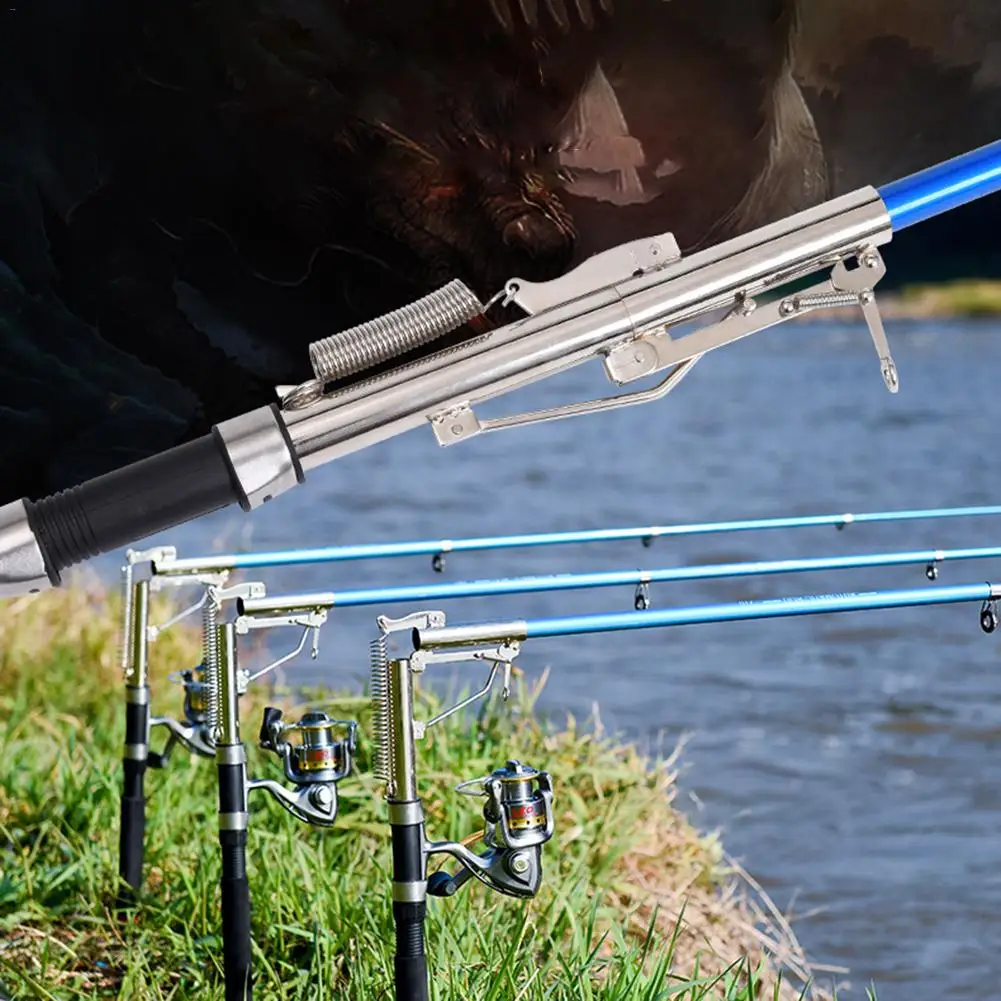 

2.1m 2.4m 2.7m Stainless Steel Automatic Fishing Rod Spinning Telescopic Automatic Spring Fishing Pole Sea River Lake Pole