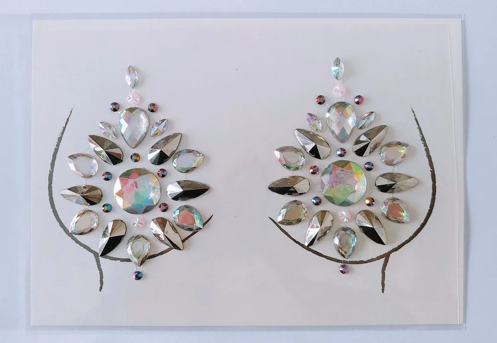 Наклейка Bindi ручной Бохо и племенной стиль украшение для тела наклейка может быть наклеена на самоклеющиеся камни нагрудная наклейка на сосок