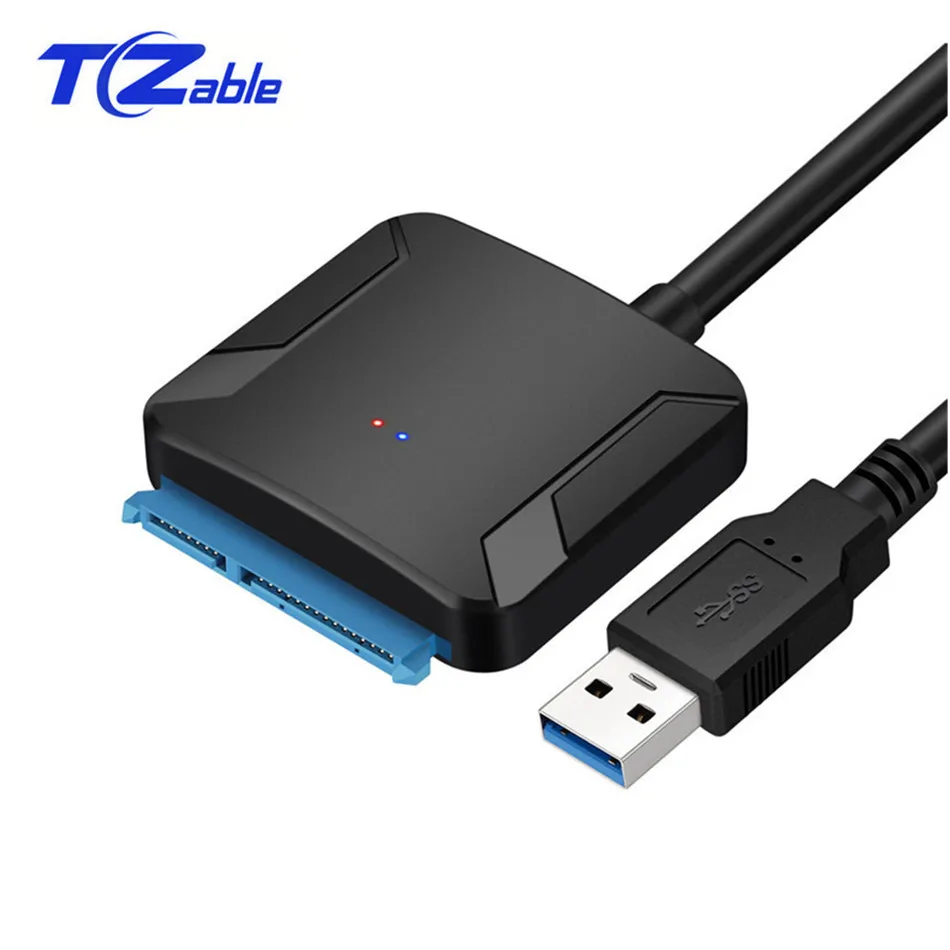 

USB 3.0 To Sata Cable USB3.0 Hard Drive Converter For Samsung Seagate WD 2.5 3.5 HDD SSD Adapter Black
