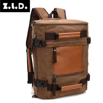 

Z.L.D. Brand retro style large capacity men's backpack bag computer backpack multi-functional men's multi-function bag Mochila