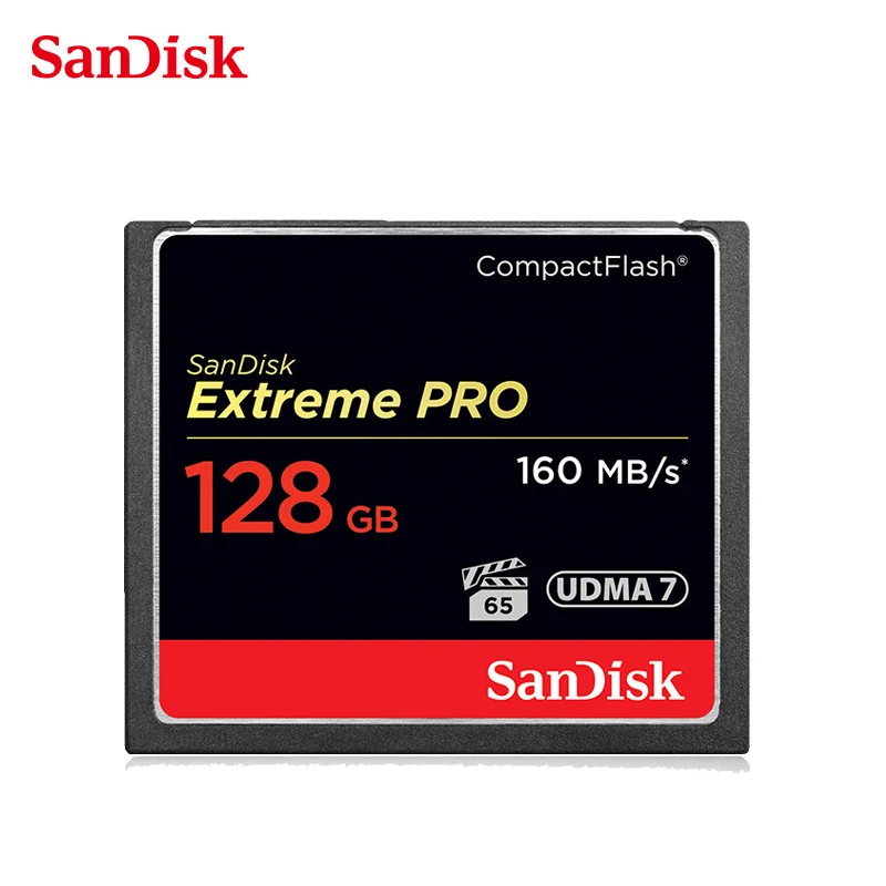 SanDisk Extreme PRO CF карта 32 Гб 64 128 компактный адаптер для флэш карт 160 м/с Высокое