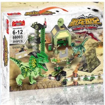 

Sermoido Jurassic World Park Dilophosaurus Ambush Building Blocks Bricks Kids Classic City Model Toys For Children Gifts