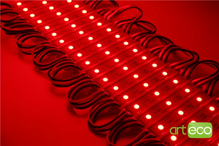 100 шт./лот DC12V 5050 3 светодиода светодиодный модуль RGB IP65 водонепроницаемый|led module