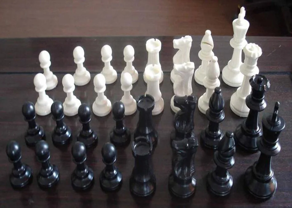 Высокое качество, пластиковый полимерный Международный шахматный набор King High 97 77 64 мм, 32 шахматные фигуры, шахматы без шахматной доски, игра для путешествий, игрушки - Цвет: 77mm No Chessboard