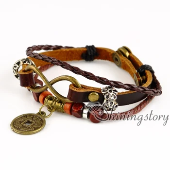 

star round wholesale leather jewelry charm it sister charm bracelet mens braided leather bracelet genuine leather snap bracelets