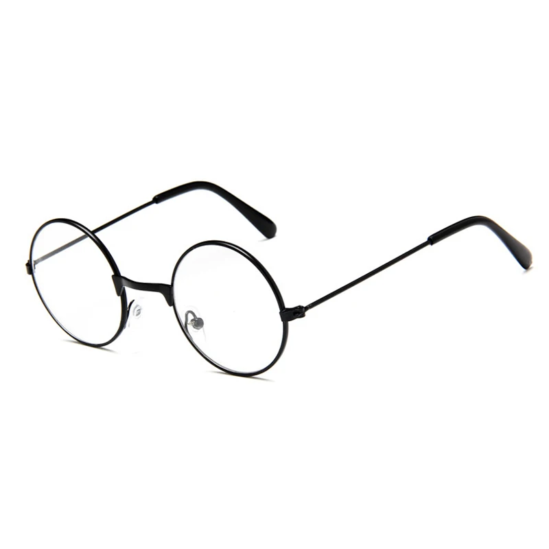 

Kids Retro Round Children Metal Glasses Frame Decoration Children Plain EyeGlasses 3 Solid Colors Stainless Steel Glass Frames