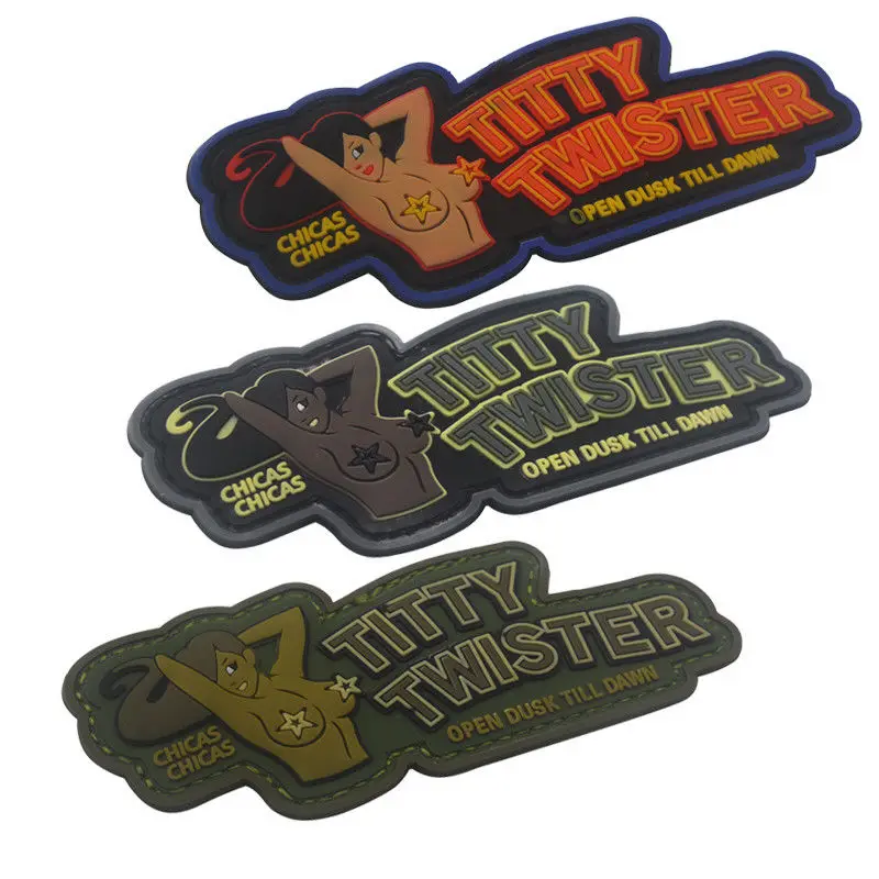 

OD GREEN ARMY MORALE PATCH SEXY TITTY TWISTER Tactical Military Morale Armband Combat Badges For Clothing Backpack