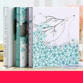 

Family Album Insert Type 5 Inch 700 Pocket Large Capacity 5 Inch Pure Fresh Family Memory Record Birthday Gift Retro Kraft Album