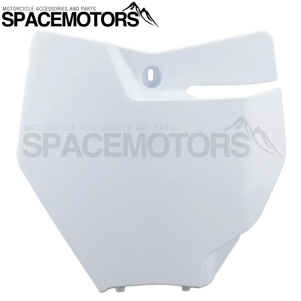 White Plastic Front Number Plate Name Panel Dirt Bike Motocross Enduro