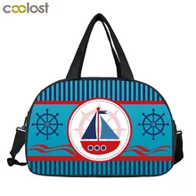 Большие мужские и женские дорожные сумки компас Морская Лодка переноска багажа вещевой мешок valise сумка на выходные дамская сумочка для костюма Складная