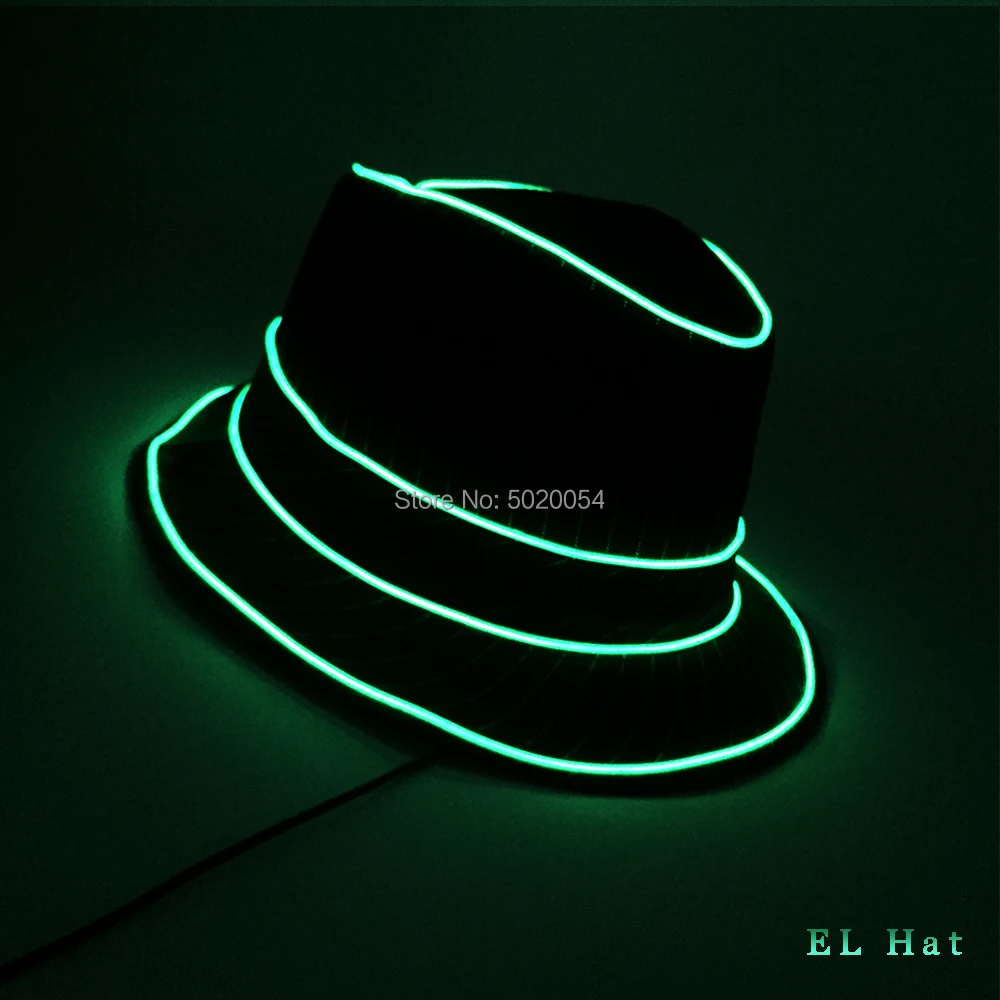 Модная бейсбольная кепка EL Wire s Gorras со светодиодной подсветкой, хип-хоп кепка на лето и весну, светильник, светящаяся Кепка для мужчин и женщин - Цвет: Design-B Green