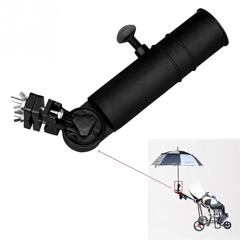 

Universal Black Golf Cart Umbrella Holder Stand For Buggy Cart Baby Pram Wheelchair