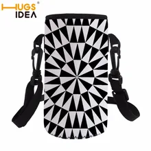 HUGSIDEA 550 мл сумка для бутылок мягкая Неопреновая черная белая оболочка для бутылки с принтом спортивная сумка для похода и кемпинга водная Вакуумная чашка для бега