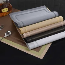 2pcsc/lot скольжению Ужин место Коврики ПВХ стол Dinng Коврики диск чаша хранения подставки Водонепроницаемый Таблица декор ткань