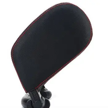 

Universal Headrest Car Seat Head & Neck Support Pillow Both Sides Leather