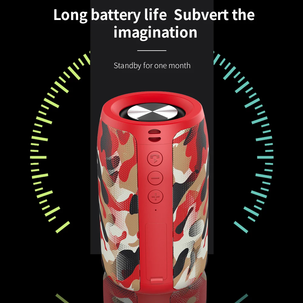 ZEALOT S32 беспроводной Bluetooth динамик мини Портативный HIFI сабвуфер с fm радио Колонка