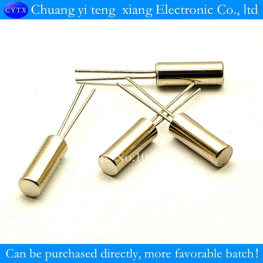 32.768K quartz watch crystal passive crystal cylindrical 32768 3*8mm