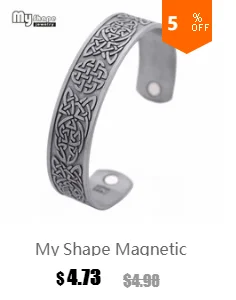 My shape браслеты викингов магнитные браслеты русский квадрат амулет со звездой Регулируемый Браслет-манжета для мужчин винтажный старинный медный