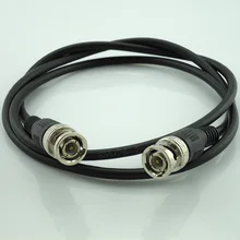 1 Pc Wholesale 1 Meter 3 Feet Length Rg59 Coax Coaxial Cable Bnc Male Connector To Bnc Connector Male Cctv Cable Accessories
