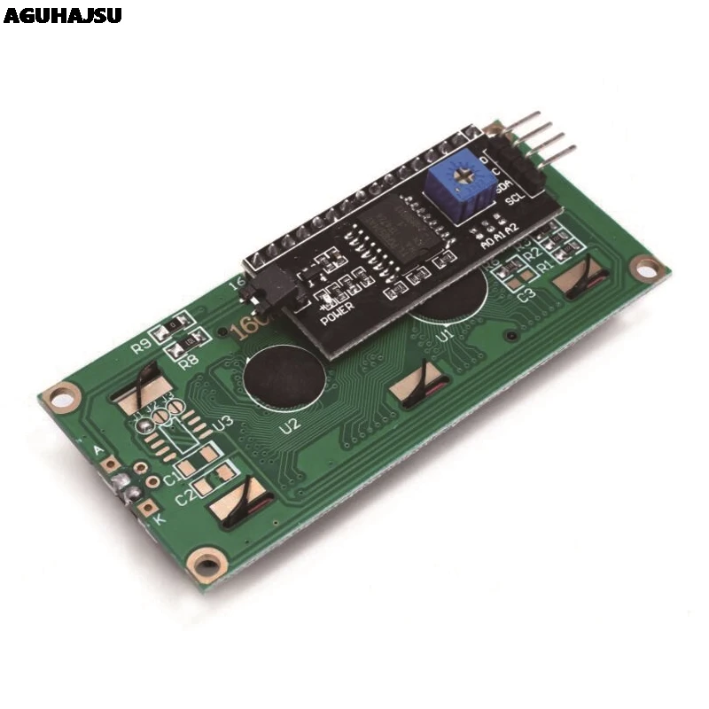 1 шт./лот модуль ЖКД синий зеленый экран IIC/I2C 1602 для arduino 1602 ЖК-дисплей UNO r3 mega2560 ЖК-дисплей 1602