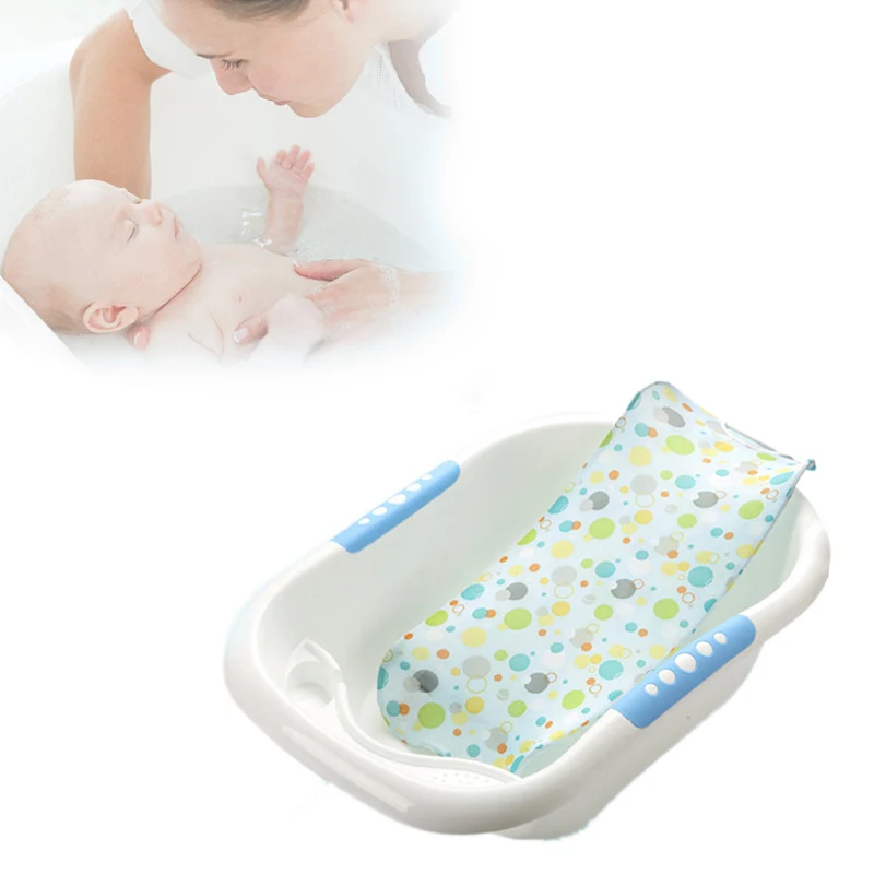 

1 Pcs Quality Summer Newborn Baby Bath Seat Net Bed Cushion Pillow Pad Support Accessories for Baby Tub Safety Product Baby Care