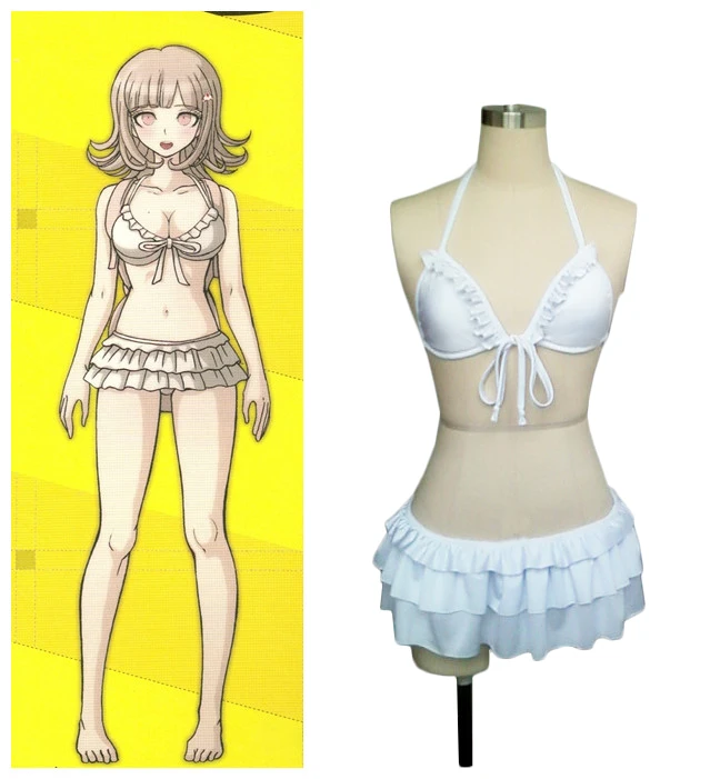 Купальник Nanami Ronpa DanganRonpa 2 косплей костюм Chiaki |